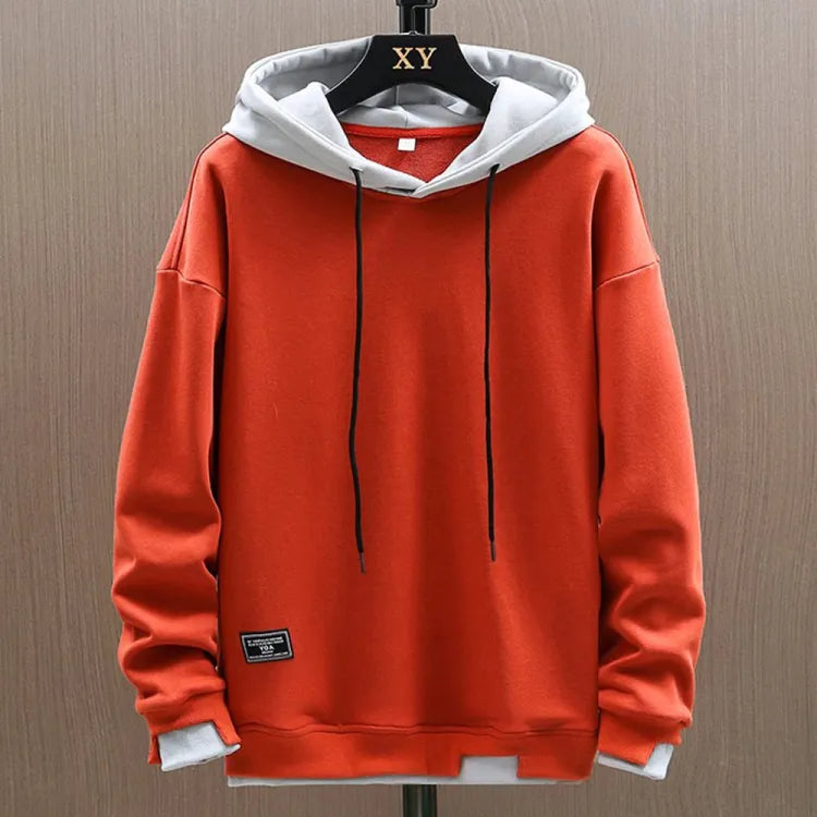 Men's Classic Pullover Hoodie With Relaxed Fit And Front Pouch Pocket For All Day Comfort
