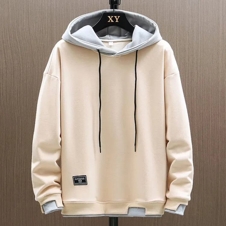 Men's Classic Pullover Hoodie With Relaxed Fit And Front Pouch Pocket For All Day Comfort