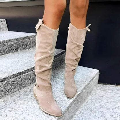 Women's Classic Ankle Boots with Block Heel and Versatile Design