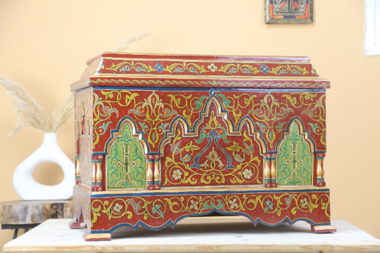 Umzalin Vintage Wood Chest - TrendAura