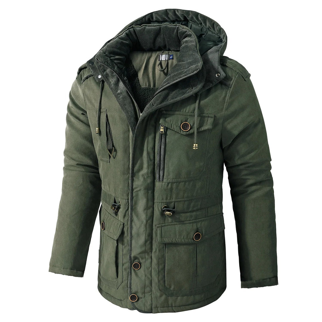 Men's Utility Jacket Weather Resistant Hooded Windproof With Multiple Pockets Nordisk Flair