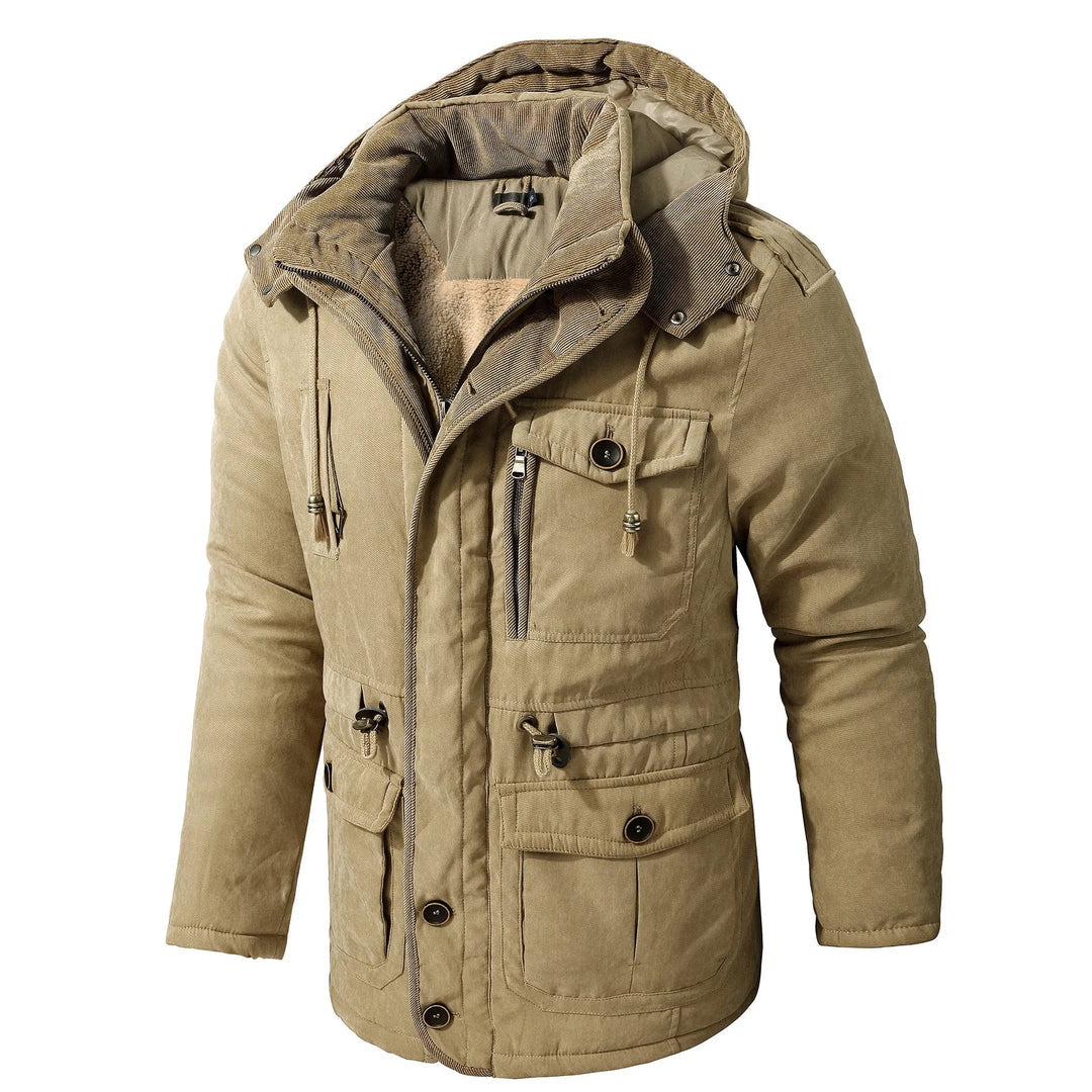 Men's Utility Jacket Weather Resistant Hooded Windproof With Multiple Pockets Nordisk Flair