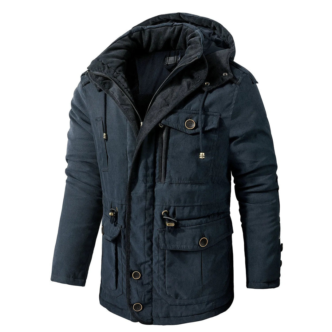 Men's Utility Jacket Weather Resistant Hooded Windproof With Multiple Pockets Nordisk Flair