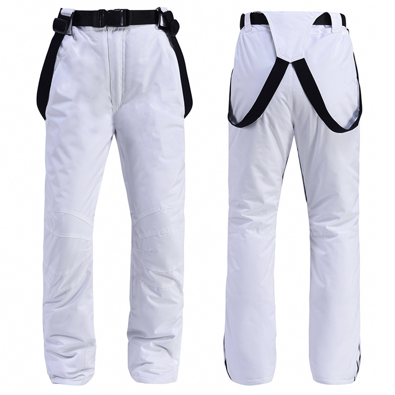 Men's Bib Ski Pants Water Resistant Regular Fit With Adjustable Suspenders Full Length Snow Ski Wear