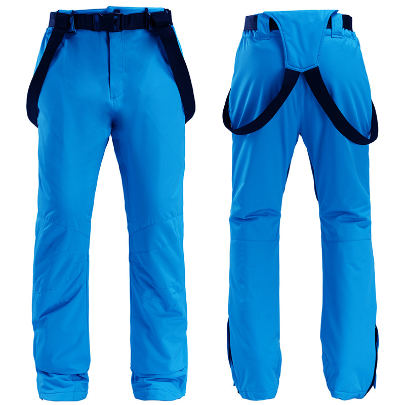 Men's Bib Ski Pants Water Resistant Regular Fit With Adjustable Suspenders Full Length Snow Ski Wear