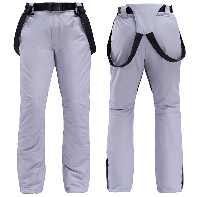 Men's Bib Ski Pants Water Resistant Regular Fit With Adjustable Suspenders Full Length Snow Ski Wear
