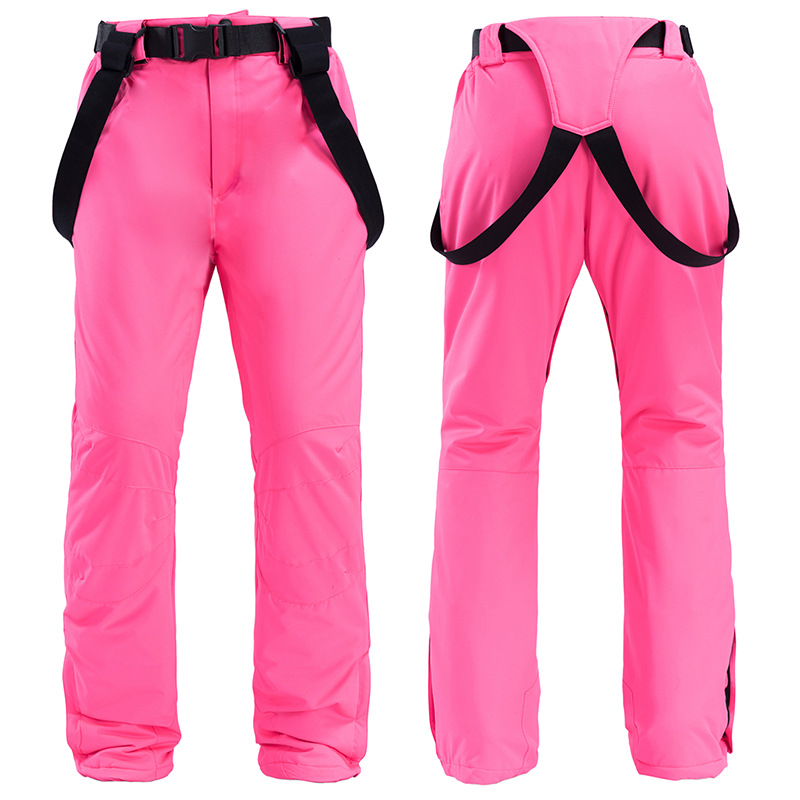 Men's Bib Ski Pants Water Resistant Regular Fit With Adjustable Suspenders Full Length Snow Ski Wear