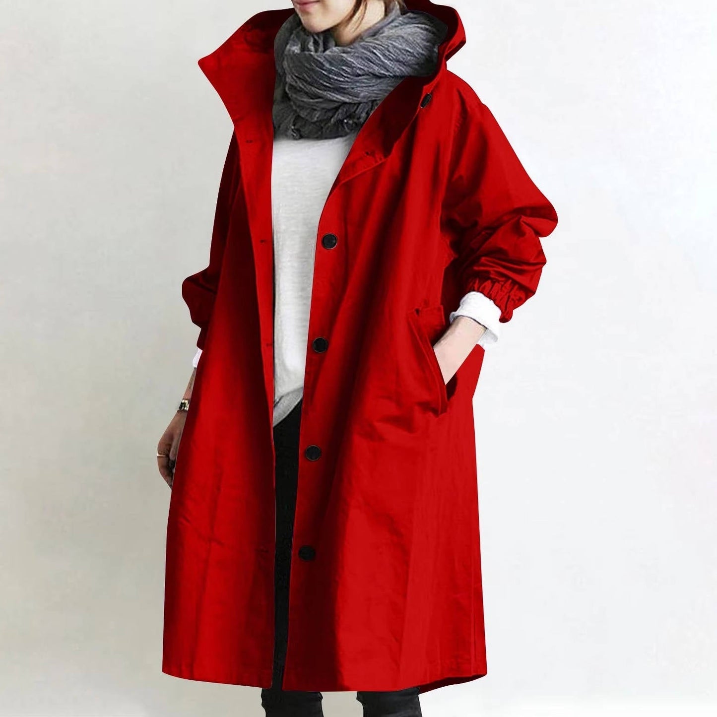 TrendAura Oversized Women's Waterproof Trench Coat - Ultra Dry Comfort With Modern Flattering Fit