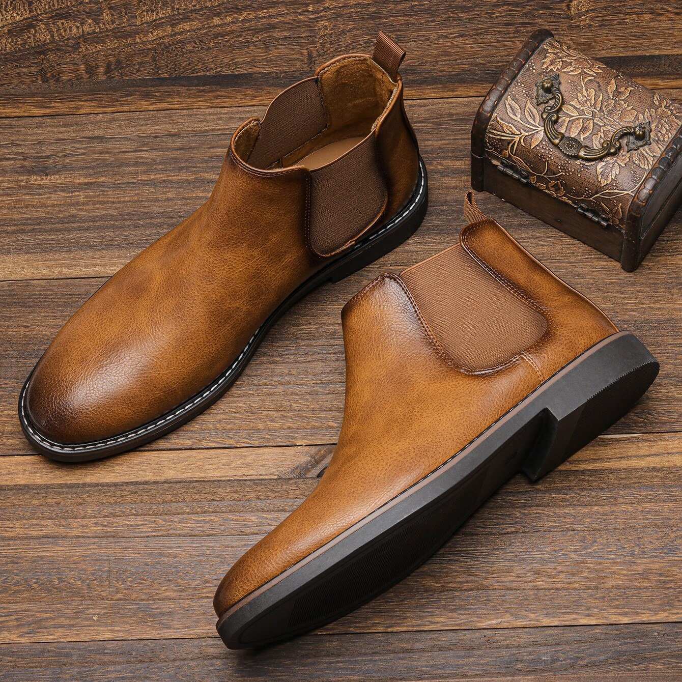 Max Chelsea Leather Boots For Men Premium Comfort And Timeless Design For The Modern Gentleman