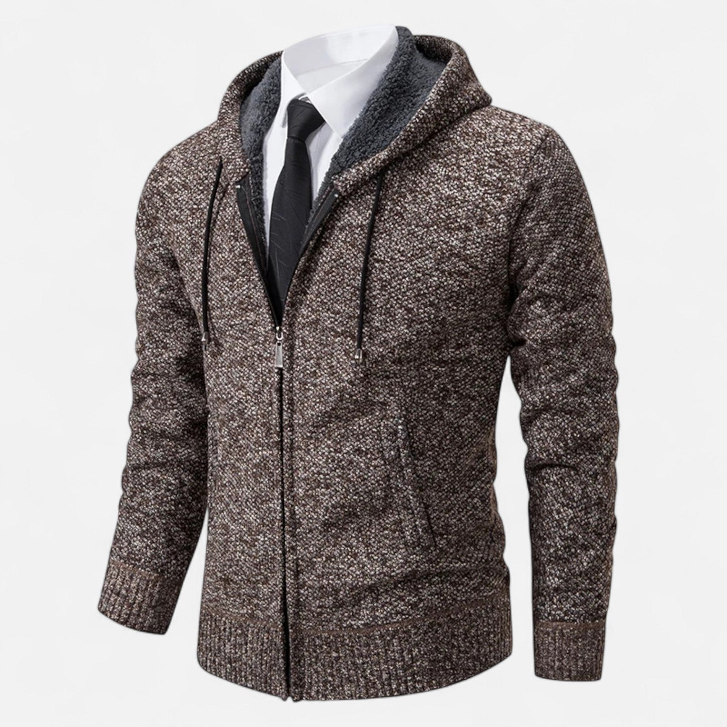 Ancient World | Men's Fleece Jacket with Zip and Stand-up Collar
