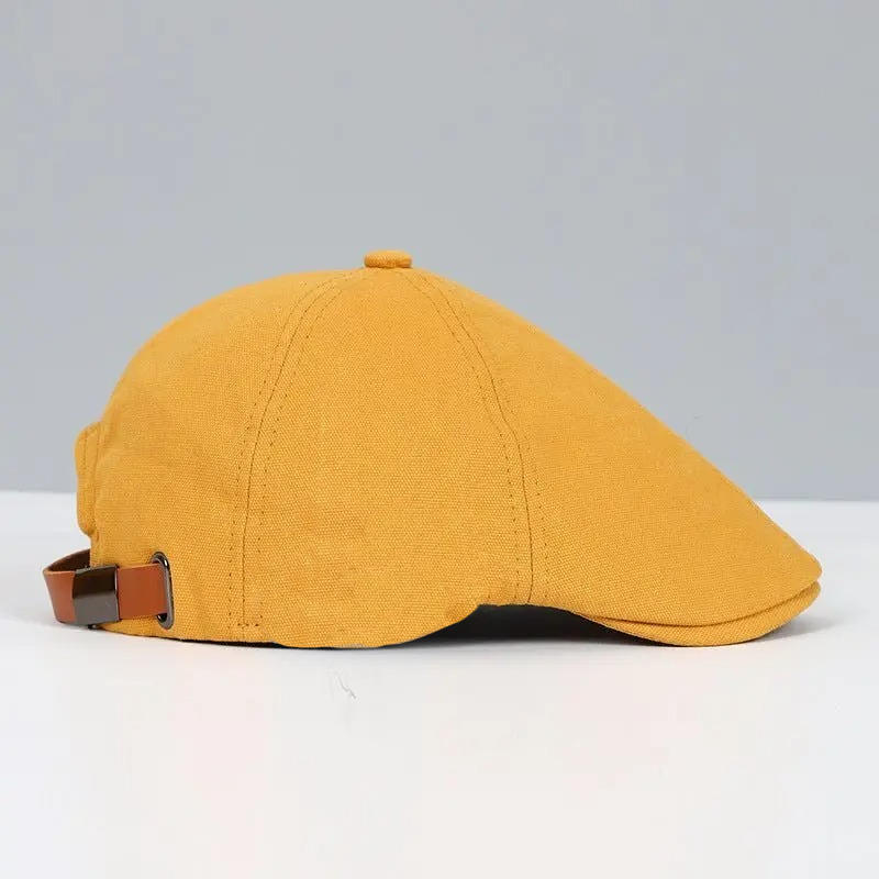 Mens Flat Cap TrendAura Black for Casual Street Style All Day Comfort and Everyday Wear
