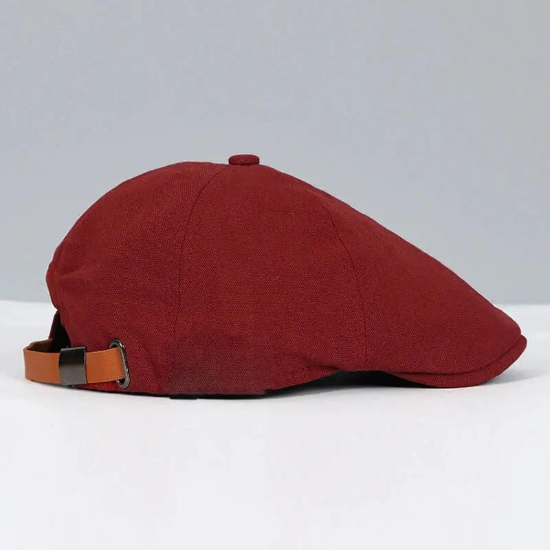Mens Flat Cap TrendAura Black for Casual Street Style All Day Comfort and Everyday Wear