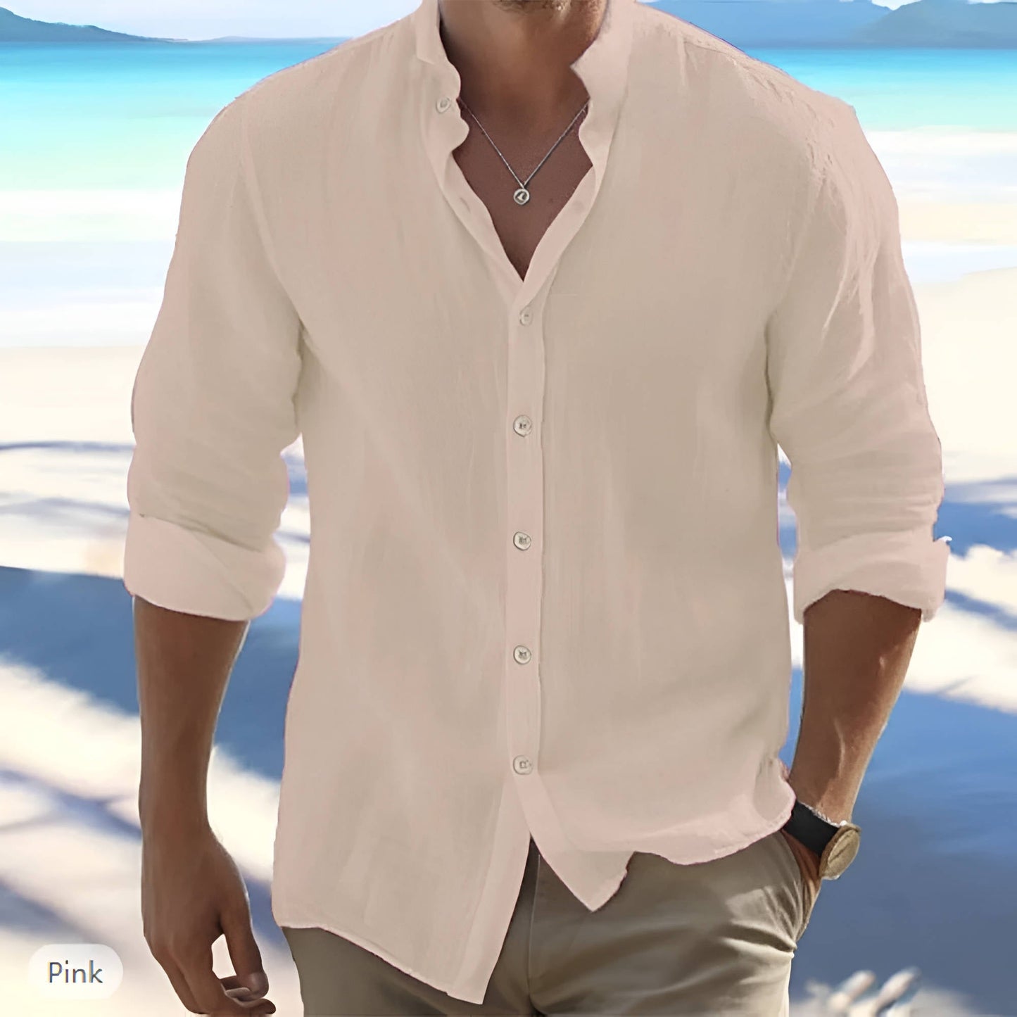 Lightweight Cotton Summer Shirt Long Sleeve