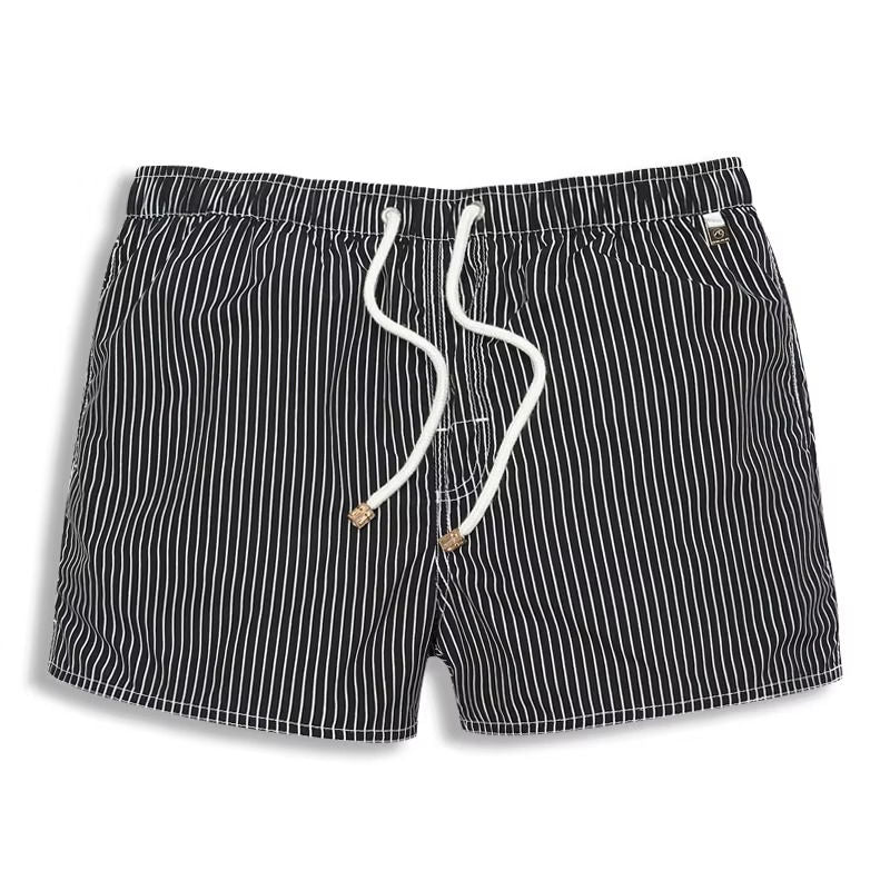 Striped Mens Swim Shorts By TrendAura Quick Dry Beach Trunks With Drawstring Comfort Fit