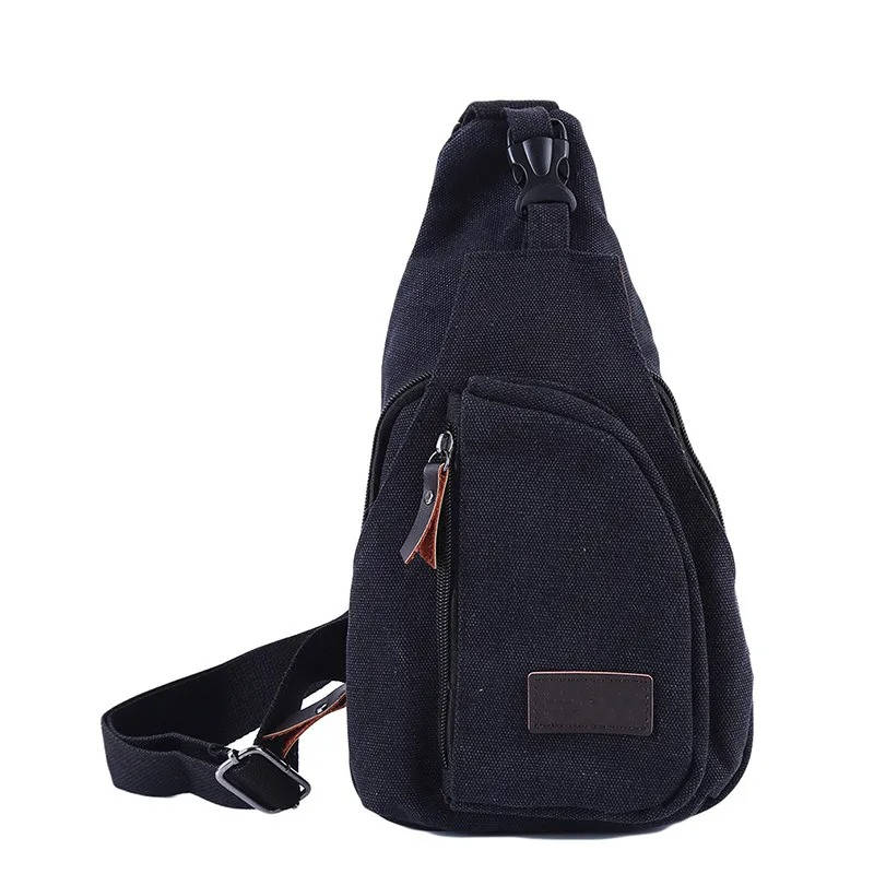 TrendAura Canvas Sling Bag - Lightweight, Hands-Free Everyday Carry for City Trips