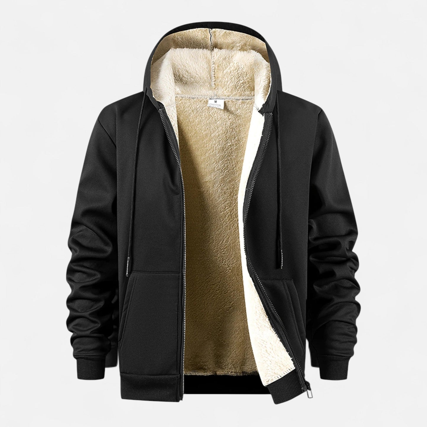 Ancient World | Men's Zip-Up Hoodie Jacket Lined with Fleece