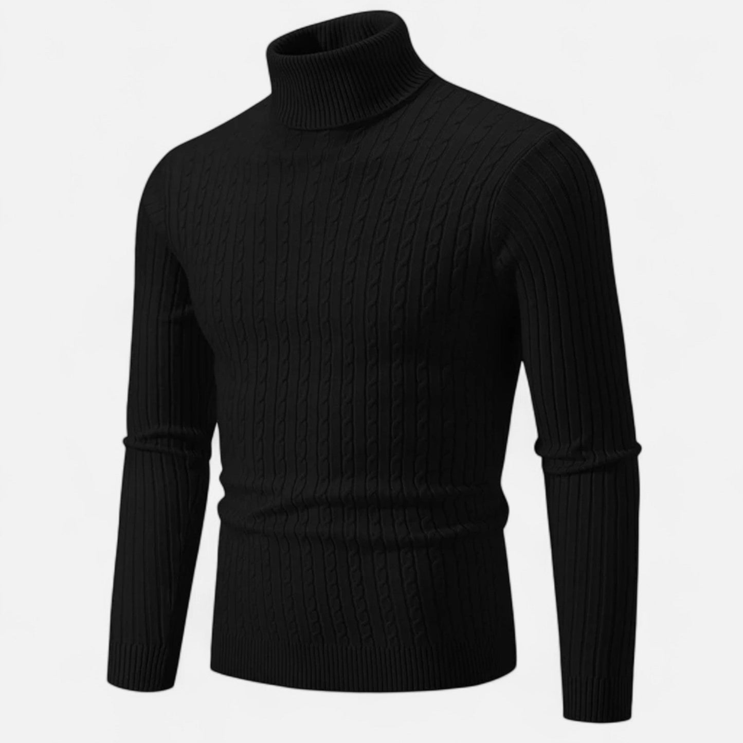 Ancient World | Men's Solid Knit Turtleneck Sweater