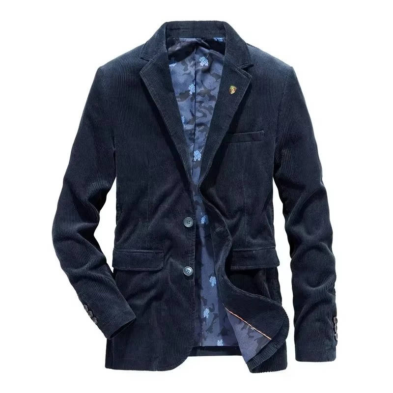 TrendAura Mens Corduroy Blazer Jacket Classic Yet Modern For Smart Casual And Office Wear