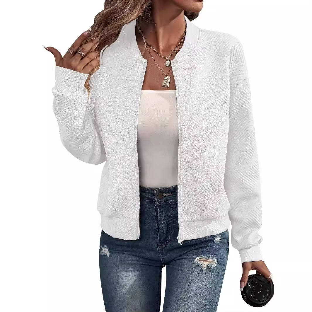 Women's Zip Up Bomber Jacket