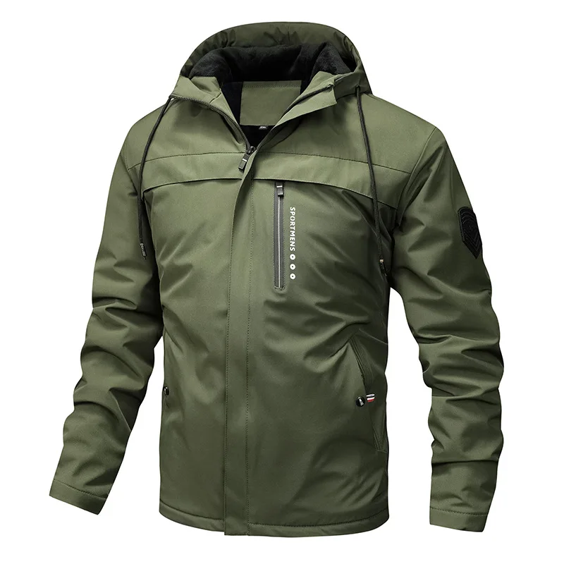 Nordisk Flair Men's Jacket Regular Fit With Fleece Lined Hood Windproof Water Resistant Zip Pockets
