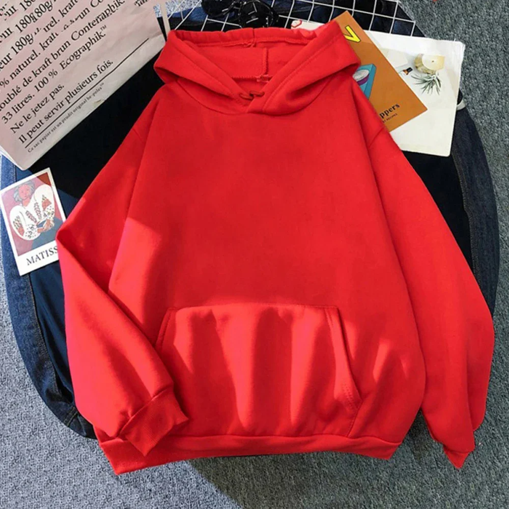 Women's hoodie - Oversized fit - Fleece - Kangaroo pocket - Ribbed edges - Casual style