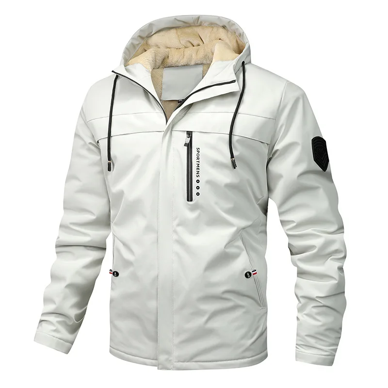 Nordisk Flair Men's Jacket Regular Fit With Fleece Lined Hood Windproof Water Resistant Zip Pockets