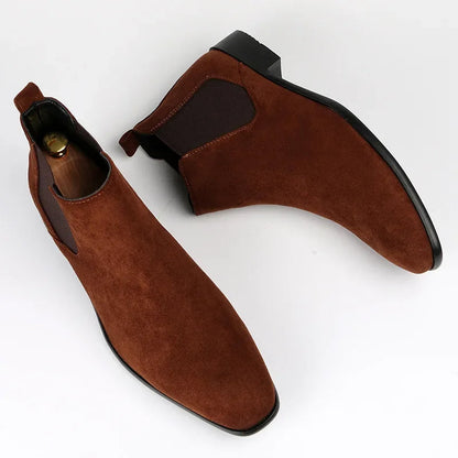 Max Elegant Suede Boots For Men Versatile Everyday Wear With Timeless Style And Comfort