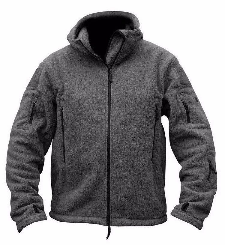 TrendAura Men Thermal Fleece Jacket Winter Warmth Outdoor Gear Rugged Comfort For Cold Weather Activities