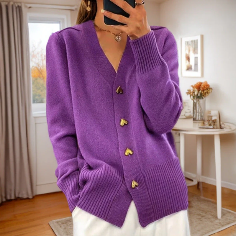 Chloé Soft V Neck Cardigan Wool Blend For Women Refined Warmth And Effortless Chic