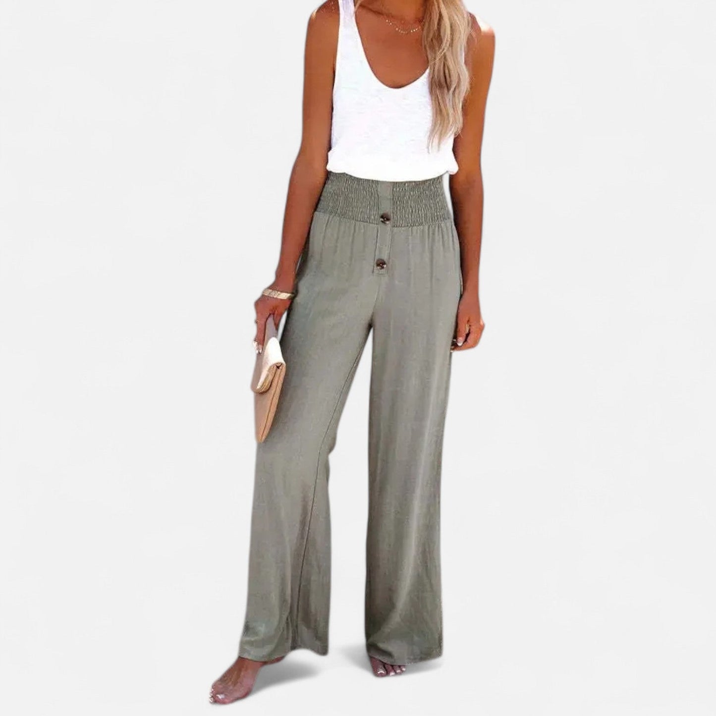 Ancient World | Women's Linen Pants – Summer Lightness, Timeless Structure