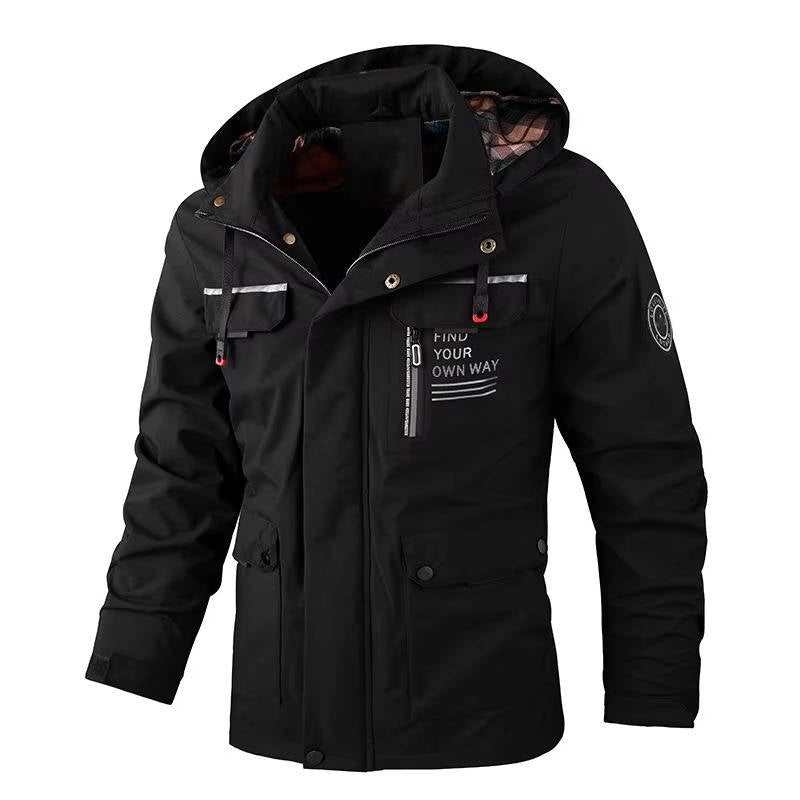 TrendAura Mens Outdoor Winter Jacket With Pockets Lightweight Insulated Winter Coat For Men