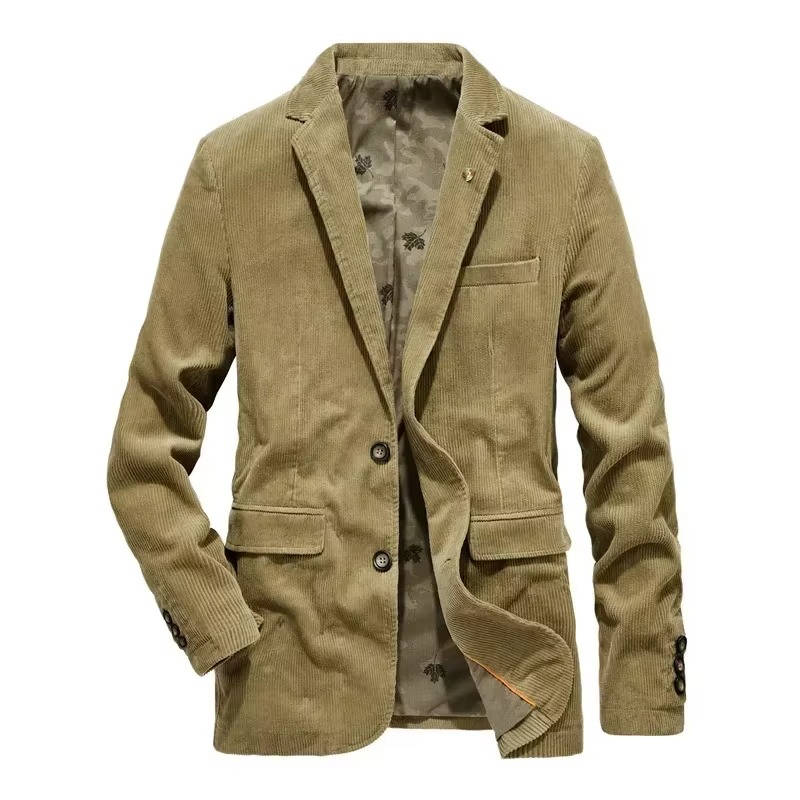 TrendAura Mens Corduroy Blazer Jacket Classic Yet Modern For Smart Casual And Office Wear