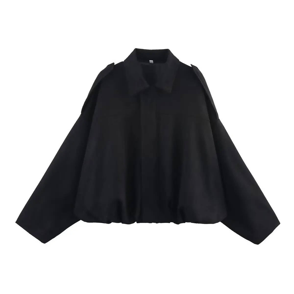 Women's Cropped Jacket with Collar