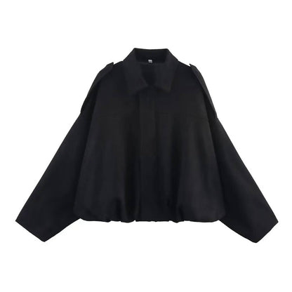 Women's Cropped Jacket with Collar