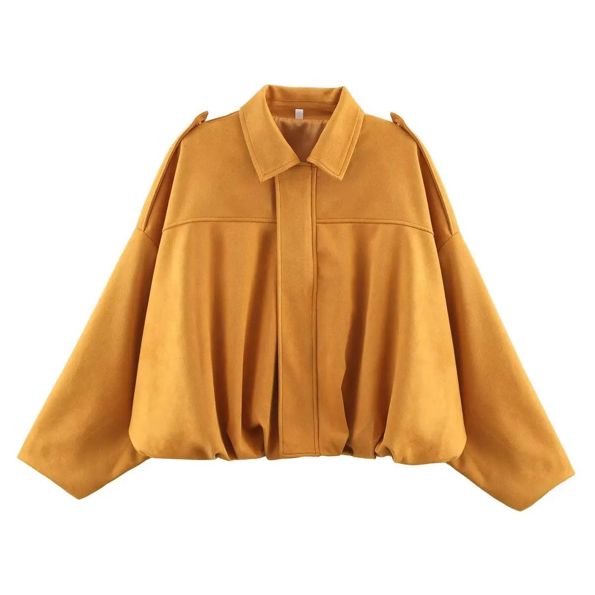 Women's Cropped Jacket with Collar