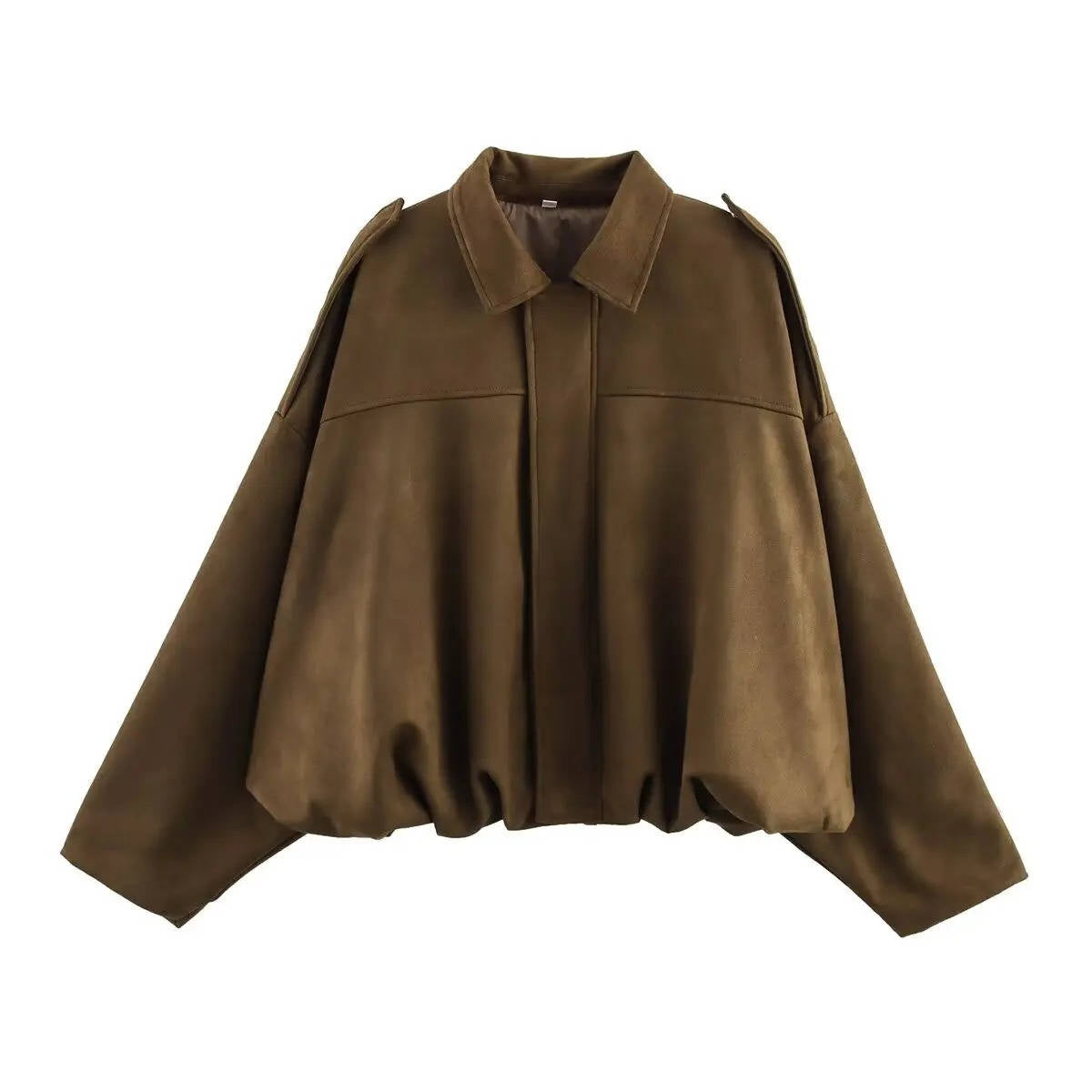 Women's Cropped Jacket with Collar
