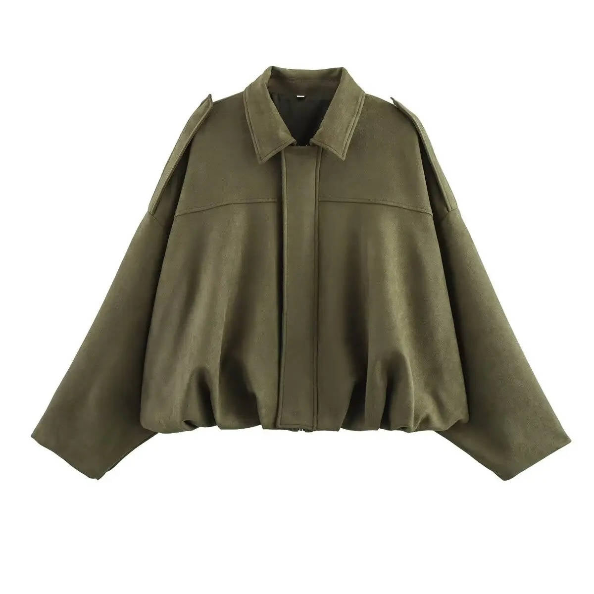 Women's Cropped Jacket with Collar