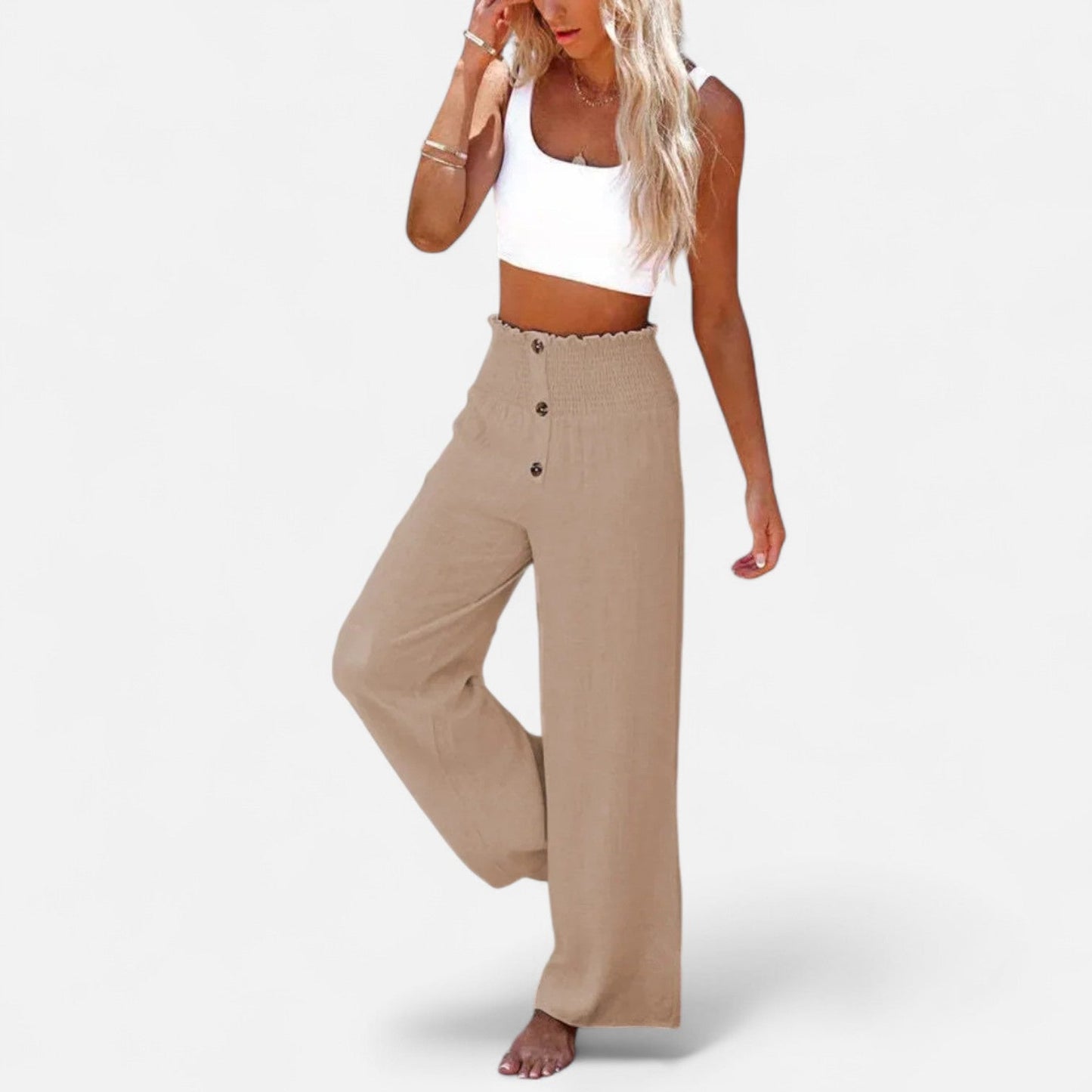 Ancient World | Women's Linen Pants – Summer Lightness, Timeless Structure