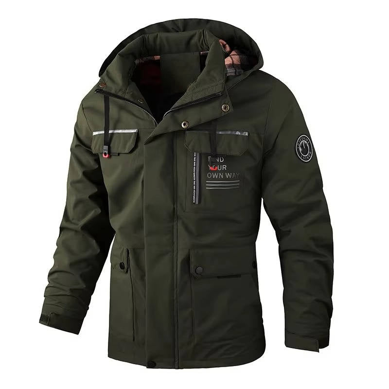 TrendAura Mens Outdoor Winter Jacket With Pockets Lightweight Insulated Winter Coat For Men