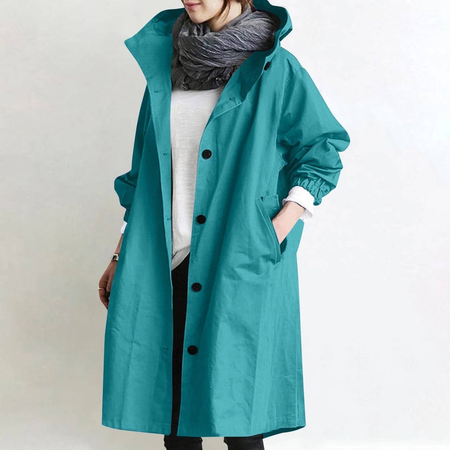 TrendAura Oversized Women's Waterproof Trench Coat - Ultra Dry Comfort With Modern Flattering Fit