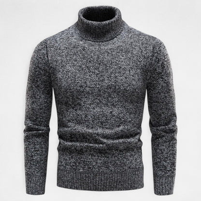 Ancient World | Men's Polar Fleece Turtleneck Slim Fit Sweater