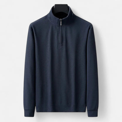 Ancient World | Lightweight Half-Zip Cotton Sweater Men
