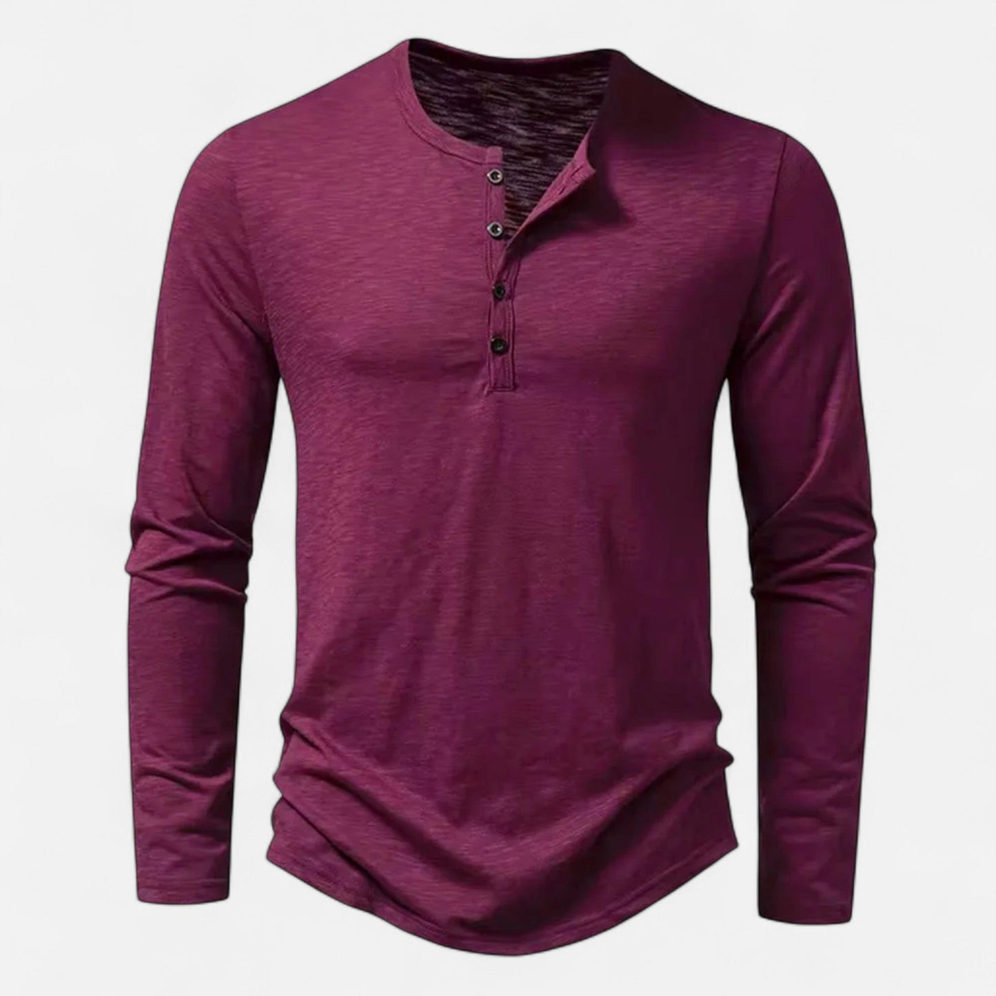 Ancient World | Men's Henley Long Sleeve Cotton Slim Fit