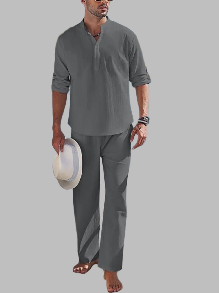 Victor | Men's 2-piece Linen-Cotton Set for Summer Style