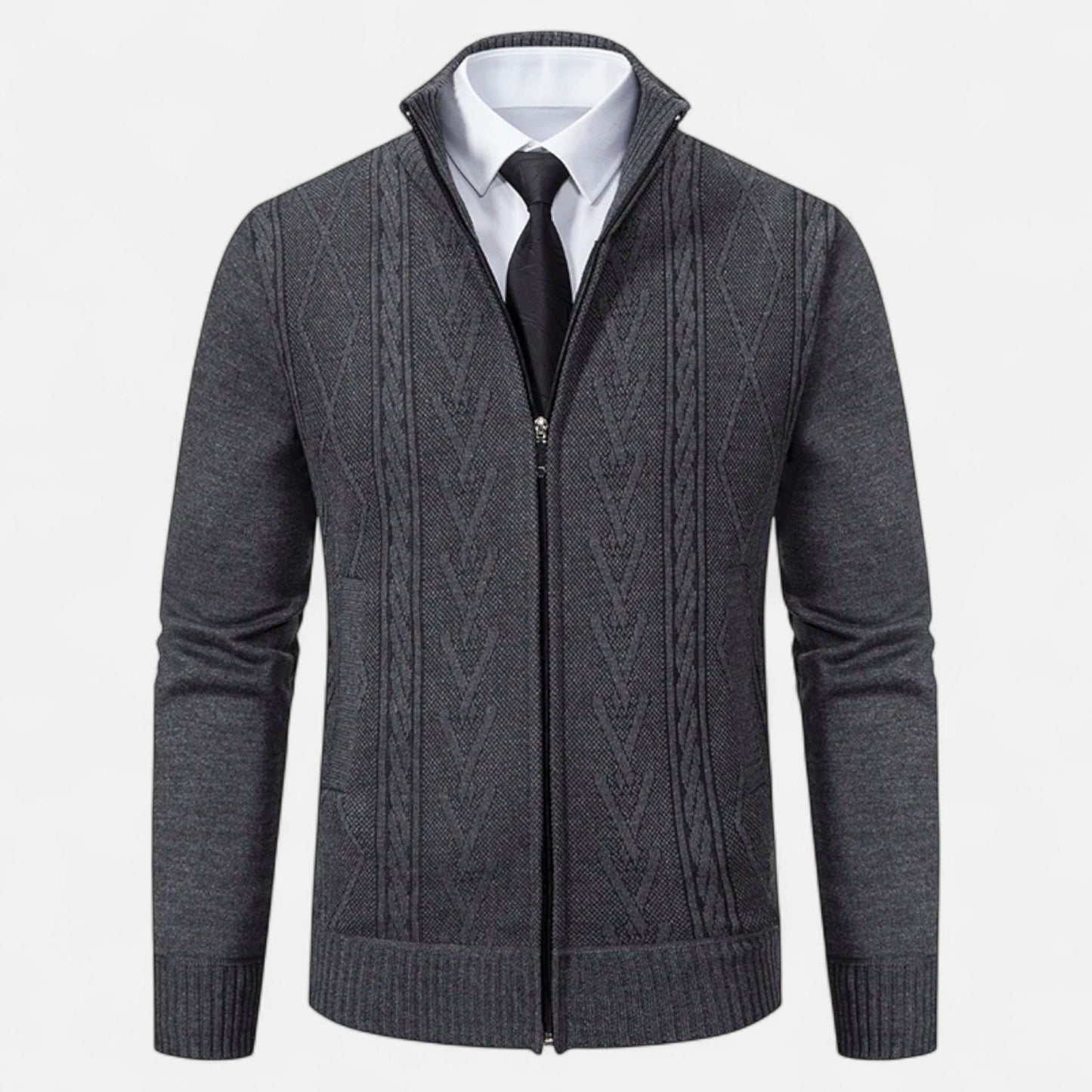 Ancient World | Men's Quilted Jacket Warm Knit