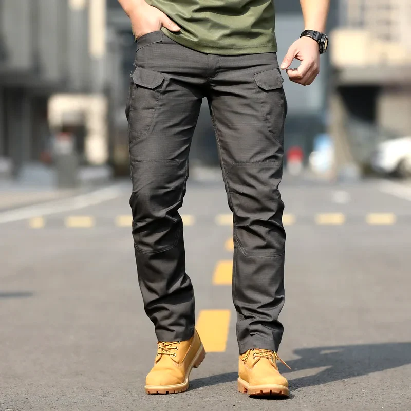 Men's Cargo Pants Relaxed Fit Cotton Comfort Multi Pocket Utility Design By TrendAura