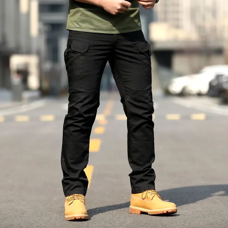 Men's Cargo Pants Relaxed Fit Cotton Comfort Multi Pocket Utility Design By TrendAura