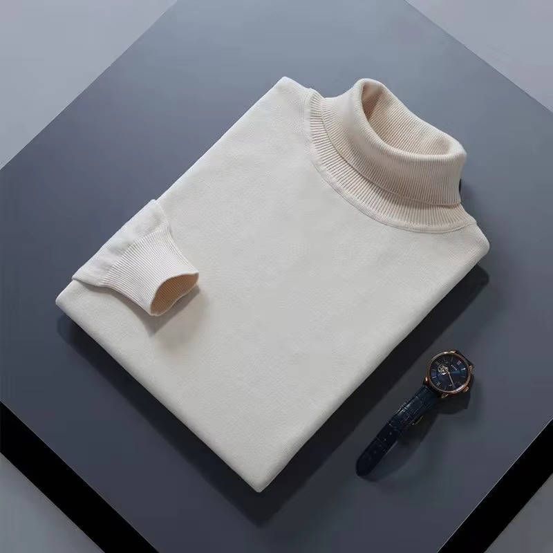 TrendAura Men's Cashmere Turtleneck Sweater Luxury Knit For Effortless Smart Casual Style