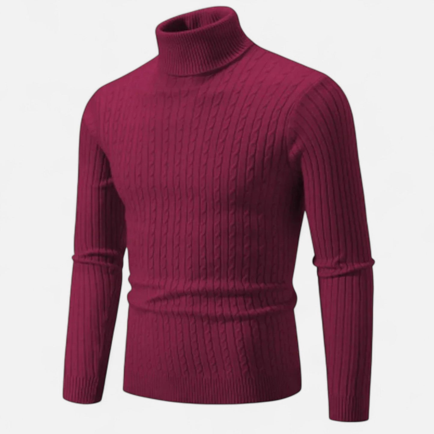 Ancient World | Men's Solid Knit Turtleneck Sweater