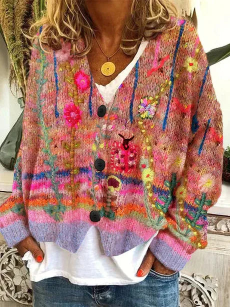 Octani Retro Cardigan For Women Elegant Comfortable Sustainable Classic Autumn Wardrobe Essential